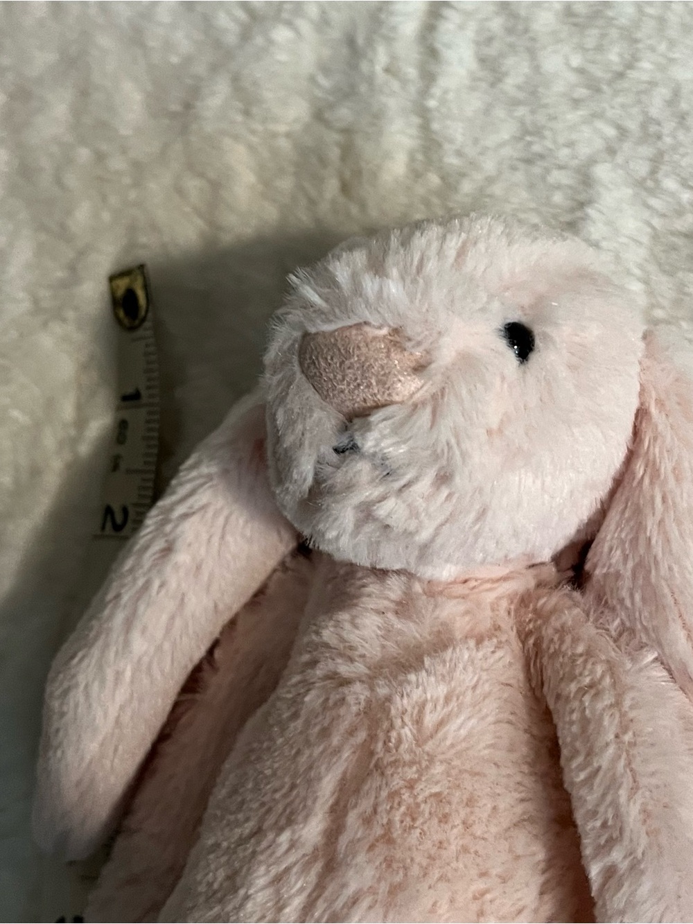 Jellycat London Pink Bashful Bunny Rabbit Plush Stuffed Animal 8” - Picture 4 of 6